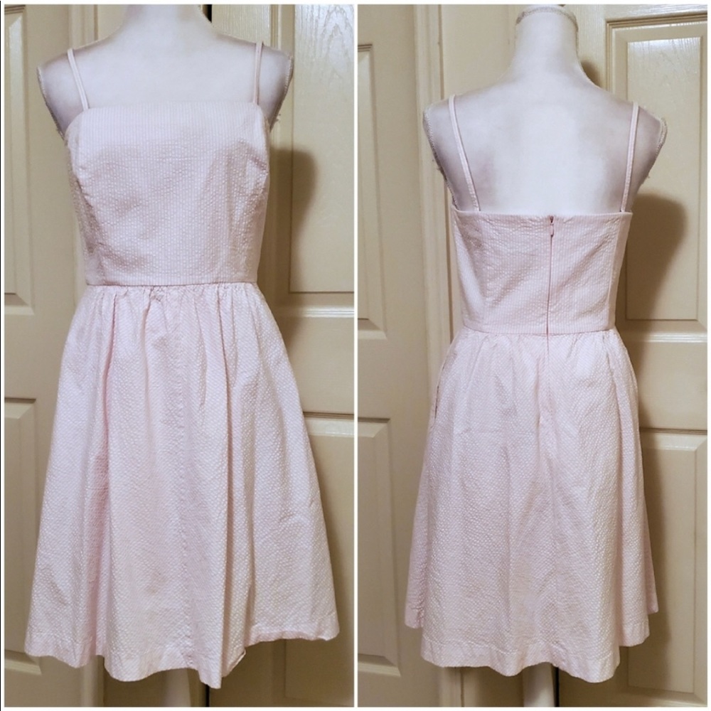 Vineyard Vines Seersucker Dress Sz 8 EUC